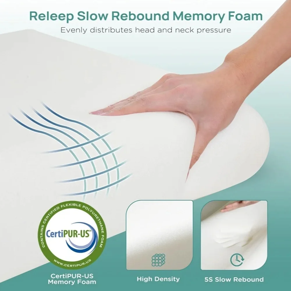 [RELEEP] NEW Soft Cooling ● Memory Foam ● Neck Cervical ● Ergonomic Pilllow